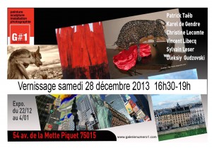 Flyer 1ère expo galerienumero1.com