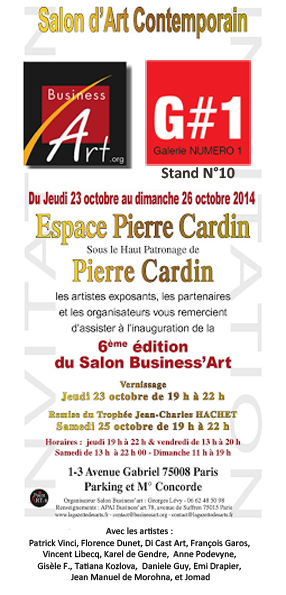 Invitation vernissage Salon Business Art 2014