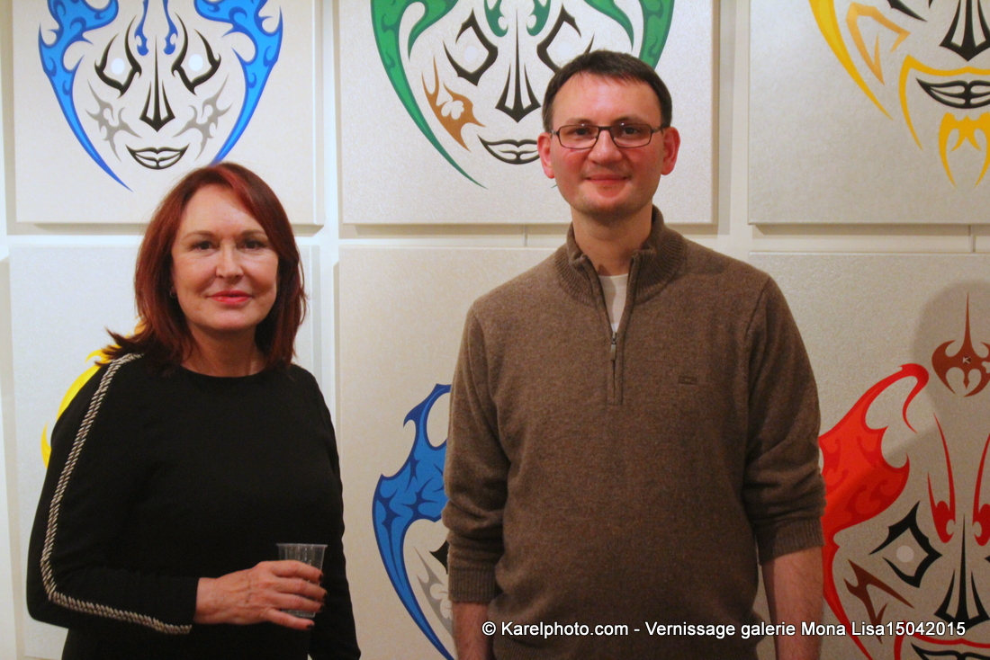 Photo du vernissage chez galerie Mona Lisa