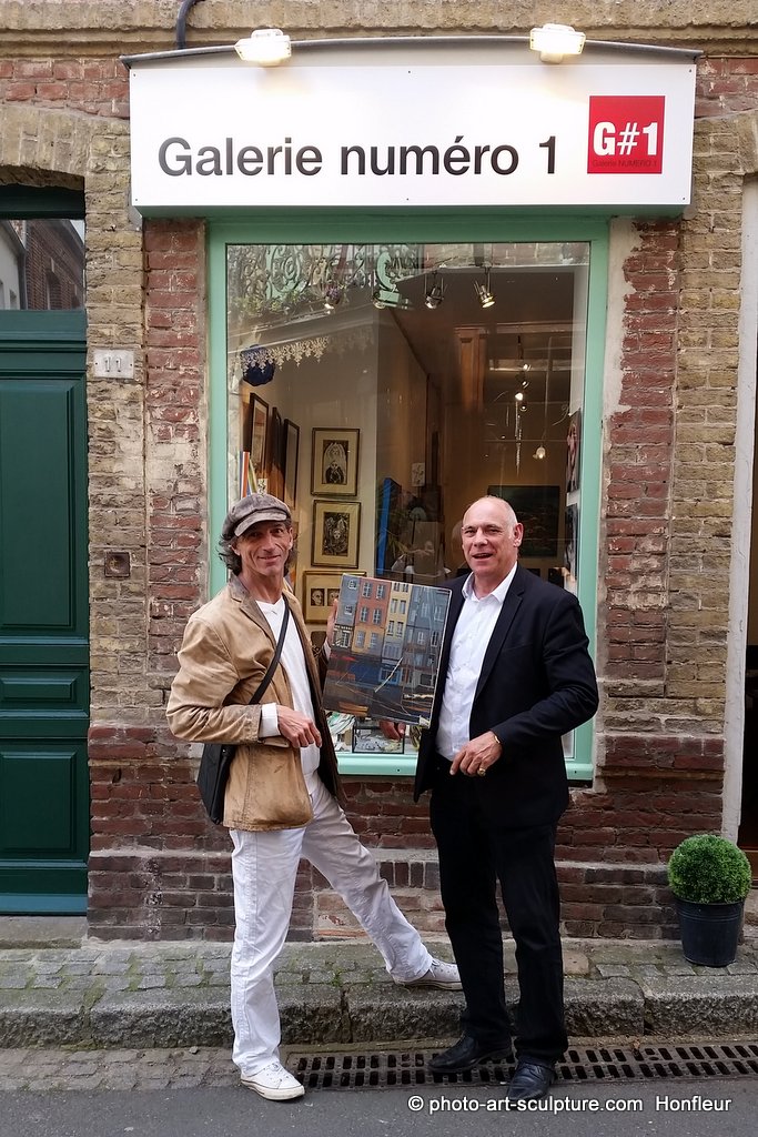 Les artistes visitent Galerie Numéro 1 Honfleur