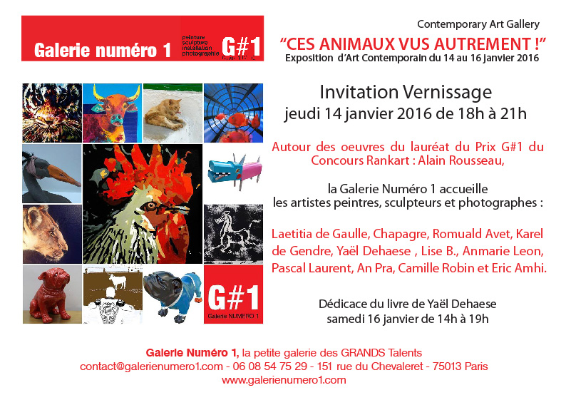 Vernissage Exposition “Ces animaux vus autrement !”