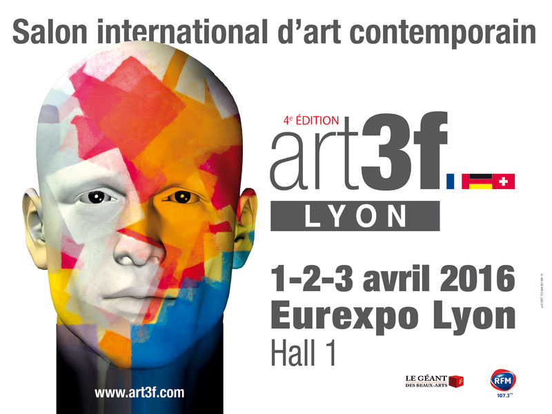 Salon Art3f Lyon du 1 au 3 avril 2016