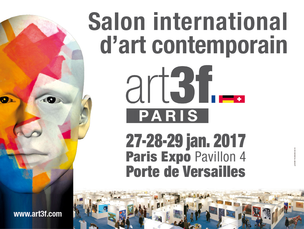 Invitation vernissage Salon Art3f PARIS 27-28-29 JANVIER